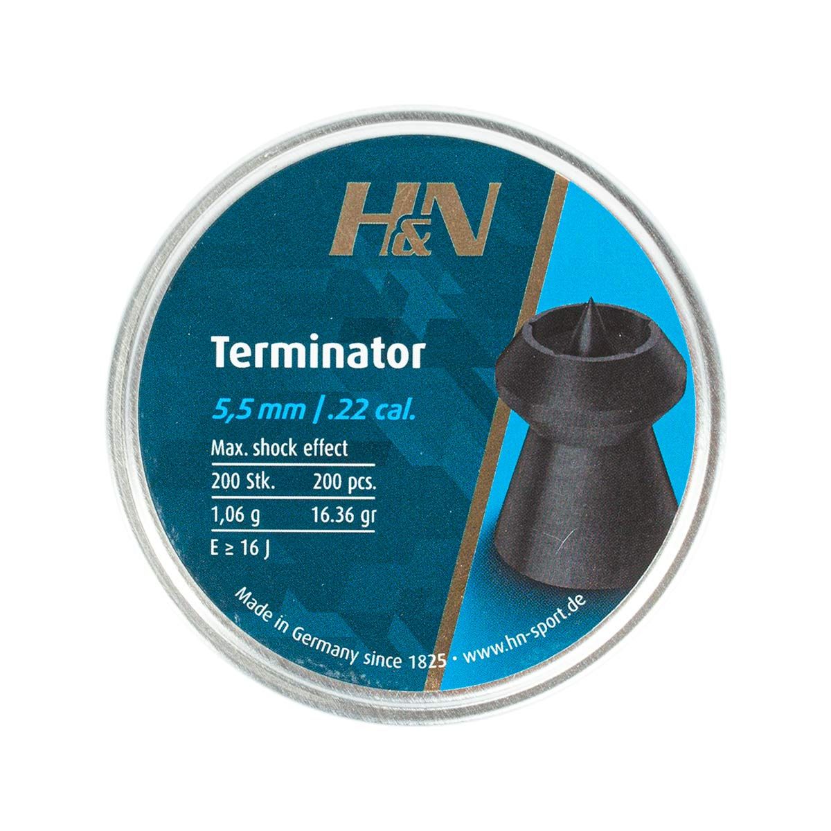 Chumbinho H&N Terminator 5.5mm 200 Un