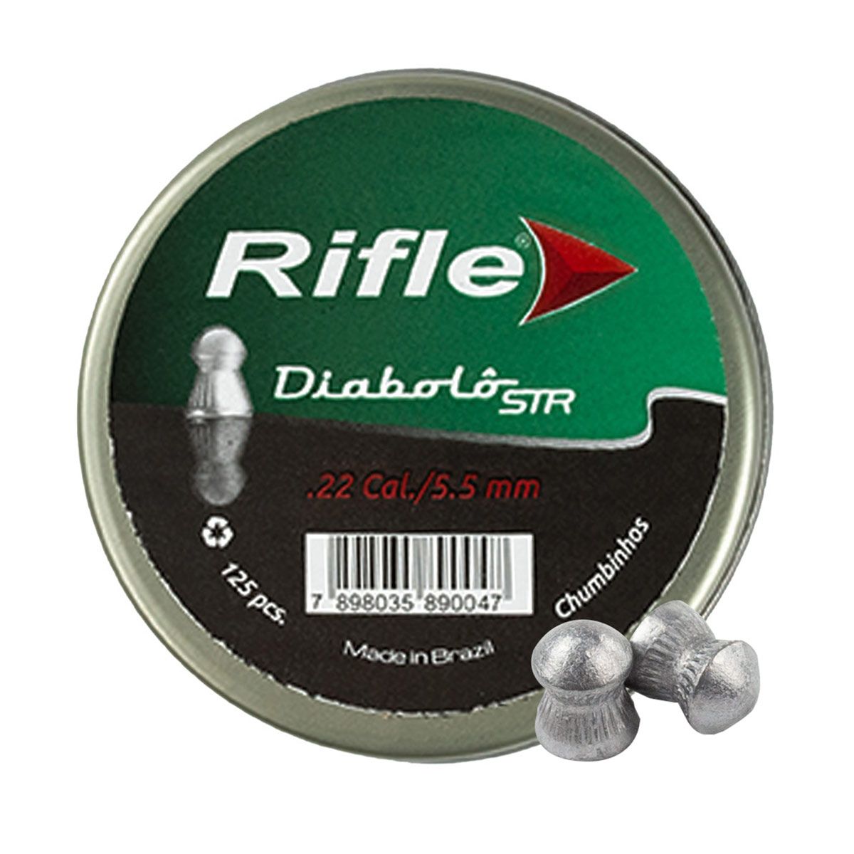 Chumbinho Rifle Diabolô STR 5,5mm (.22) 125 un