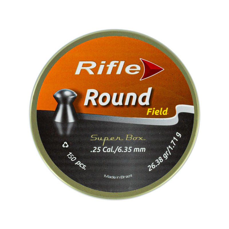 Chumbinho Rifle Premium Round 6.35mm (.25) 150 Unidades