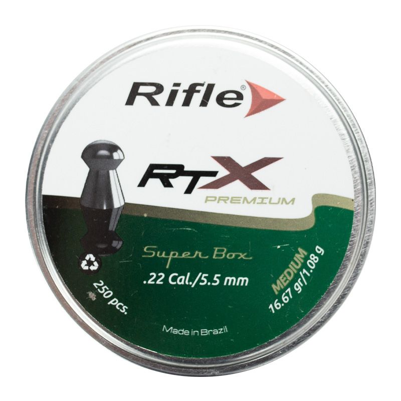 Chumbinho Rifle Premium RTX Medium 5.5mm (.22) 250 un