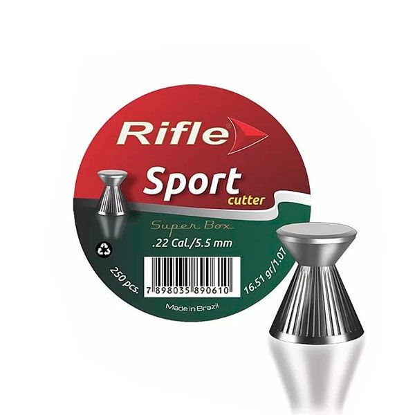 Chumbinho Rifle Sport Cutter SB 5,5mm (.22) 250 un