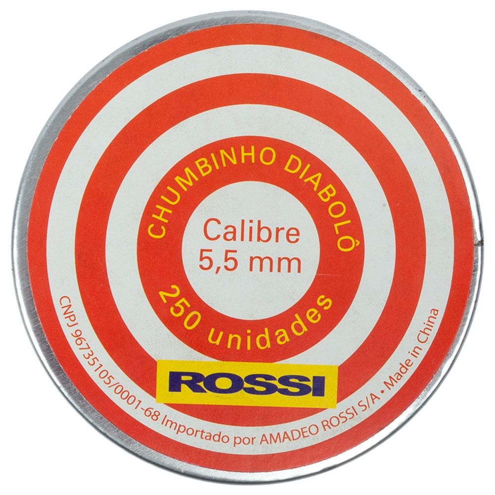 Chumbinho Rossi Diabolô - 5,5mm - 250 Unidades