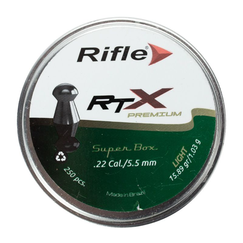 Chumbinho Rifle Premium RTX Light 5.5mm (.22) 250 Un