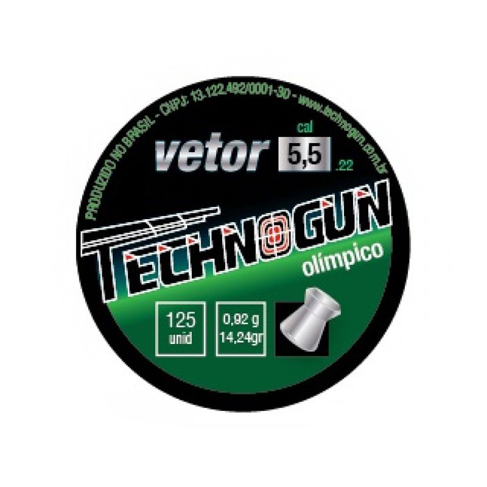 Chumbinho Technogun Vetor Olímpico 5.5mm 125 Un