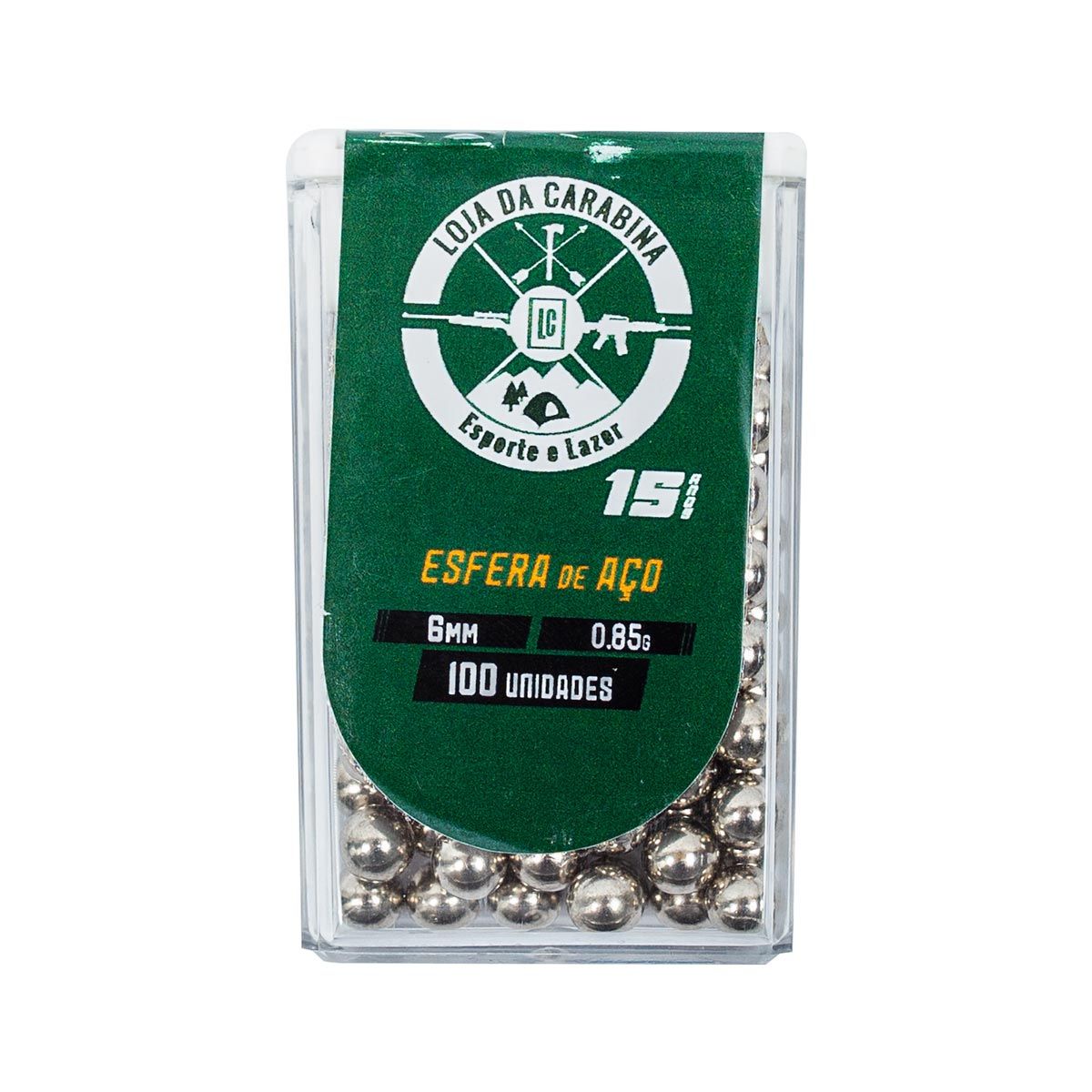 Esfera de Aço LojaDaCarabina 6mm 100 Un