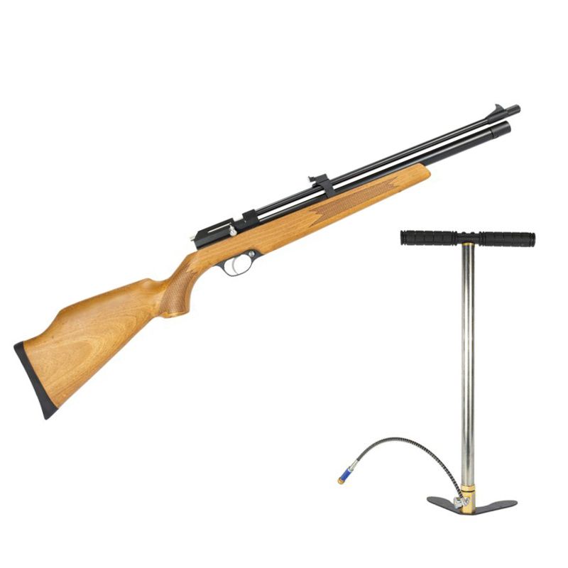 Carabina PCP Artemis PR900W G2 4.5mm com Válvula Reguladora + Bomba Manual PCP 300 Bar Pé Fixo FXR