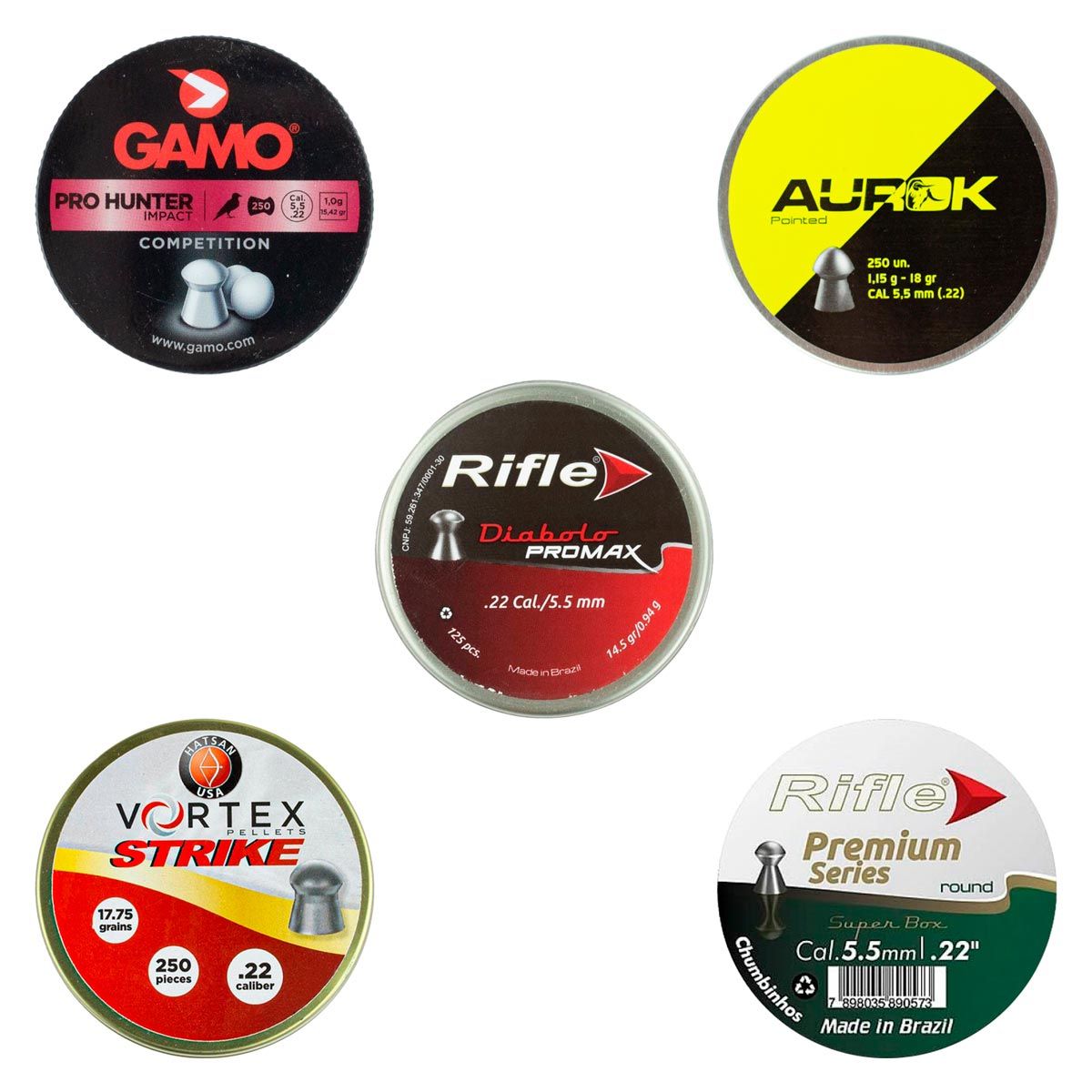 Kit Chumbos de Precisão 5.5mm