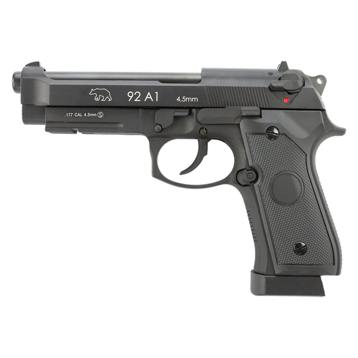 Pistola de Pressão Co2 Beretta M92 A1 BlowBack Full Metal QGK 4.5mm