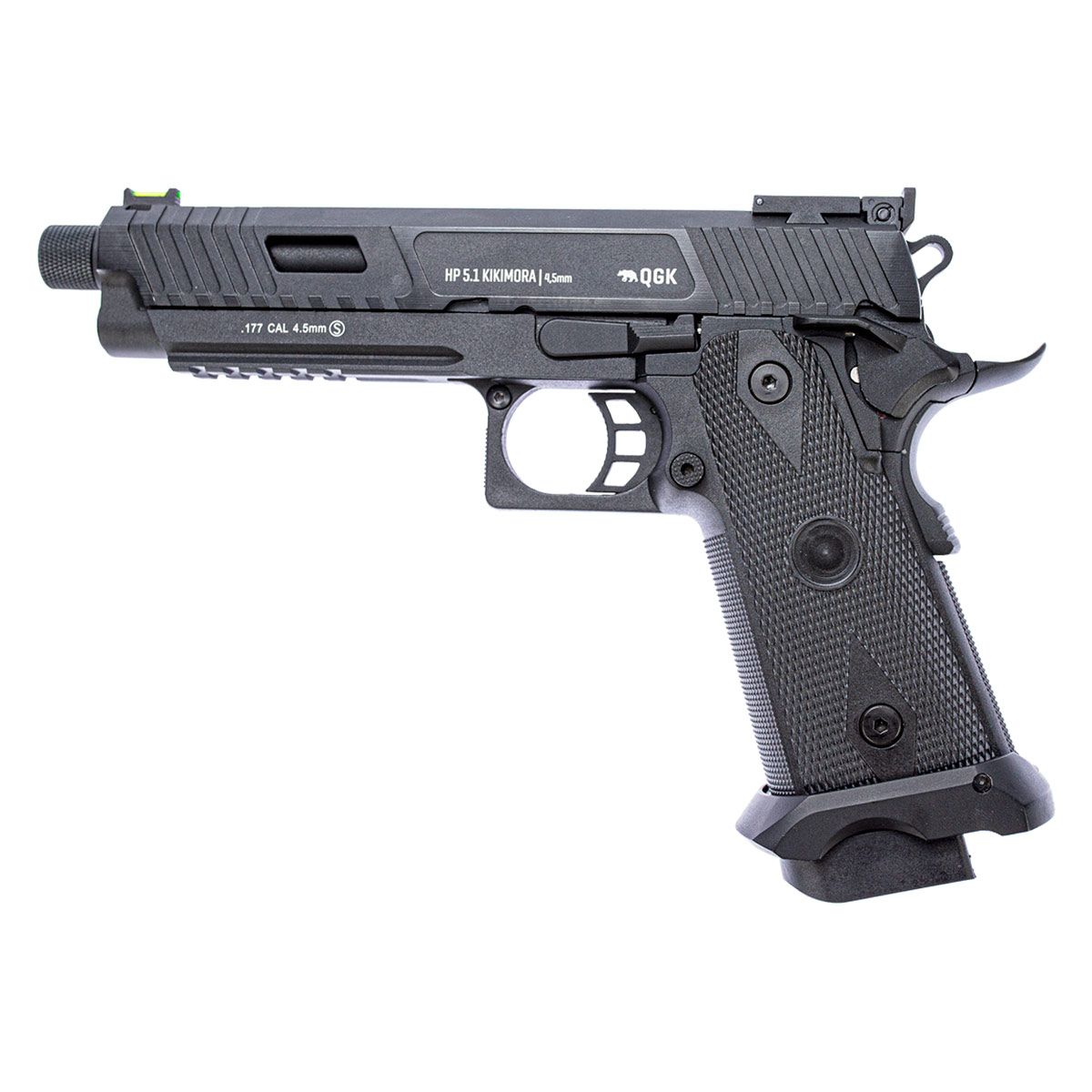 Pistola de Pressão 1911 Co2 HP 5.1 Kikimora Full Metal Blowback 4.5mm