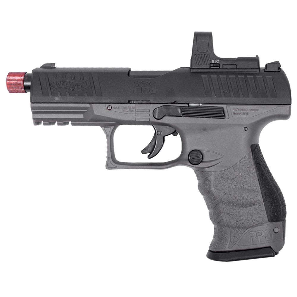 Pistola Walther PPQ M2 Q4 TAC + Red Dot 4.5mm Co2 Blowback Licenciada
