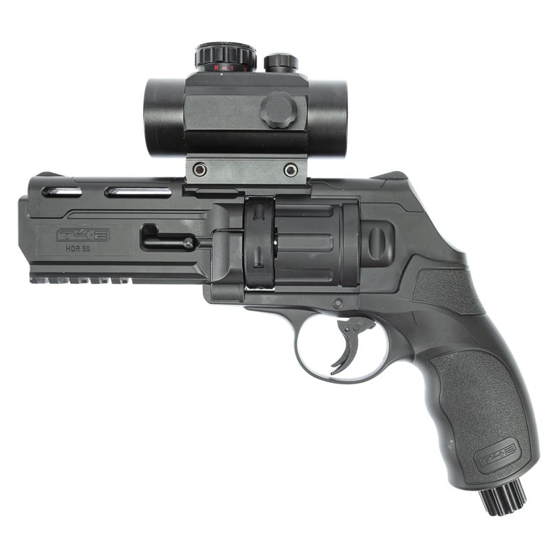 Revólver de Pressão Co2 T4E HDR TR Umarex .50 + Red Dot T1 1x35