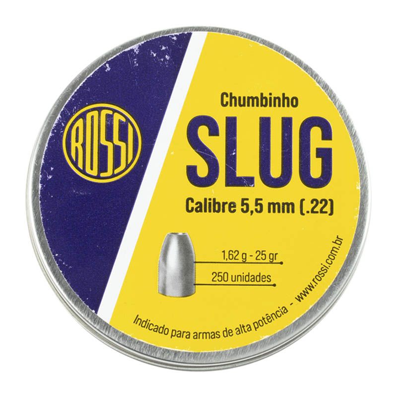 Chumbinho Rossi Slug 5.5mm 250 unidades