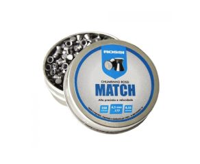 Chumbinho Rossi Match - 4,5mm - 250 Unidades