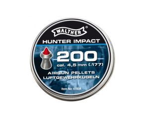 Chumbinho Walther Hunter Impact - 4,5mm - 200 Unidades