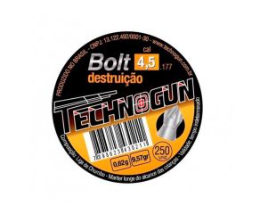 Chumbinho Technogun Bolt - 4,5mm - 250 Unidades