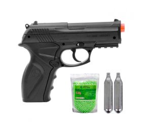 Pistola Airsoft Co2 Rossi C11 - 6mm + Airsoft BBs + Cilindro Co2