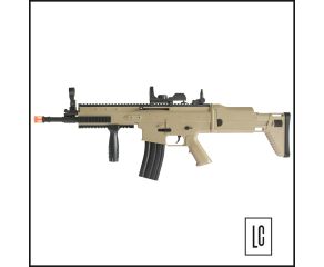 Rifle-Airsoft-Scar-L-Spring-Tan-Cybergun-Loja-da-Carabina