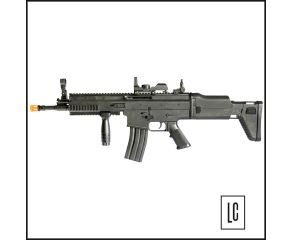 Rifle-Airsoft Scar-L-Spring-Black-Cybergun-Loja-da-Carabina