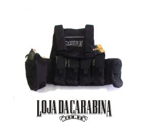 Colete Plate Carrier - Cyber X - Preto