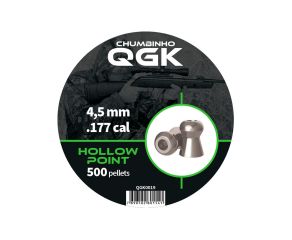 Chumbinho QGK Hollow Point - 4,5mm - 500 Unidades