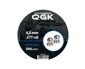 Chumbinho QGK Round - 4,5mm - 500 Unidades