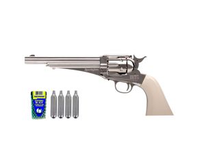 Revólver de Pressão CO2 Remington RR1875 4.5mm + Kit Recarga