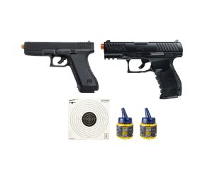 Pistola de Airsoft PPQ - 6mm + Pistola Airsoft de Glock G7 - 6mm + Munições