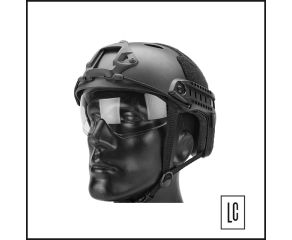 capacete-tático-preto-emerson-com-lente-airsoft-paintball-loja-da-carabina