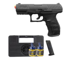 Pistola de Airsoft PPQ - 6mm + Magazine + Maleta + Munições