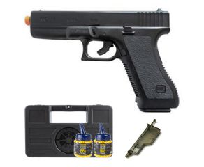 Pistola de Airsoft Glock G7 - 6mm + Maleta + Speedloader + Munição