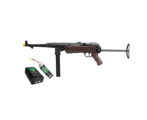 Airsoft SRC MP40 SR-40 Full Metal + Kit Bateria Lipo e Carregador QGK