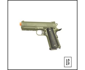 Pistola de Airsoft G25 Verde Oliva Full Metal - 6mm - Galaxy