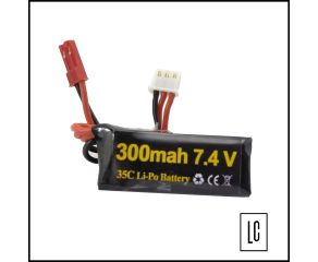 Bateria Airsoft LiPo - 7.4V - 300mAh - Pro Hunter