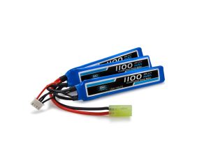 Bateria Airsoft LiPo - 11.1V 3S - 1100mAh - 20C/40C