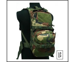 Mochila Tática Hidratação 3 Litros - 600DD - Woodland