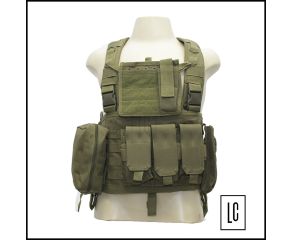 -Colete-Tático-Chest-Rig- 556-m4s-verde-oliva-Loja-da-Carabina