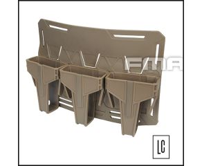 Porta-Carregador-Triplo-Kangaroo-PColete-Modular-Tan- FMA-Loja-da-Carabina