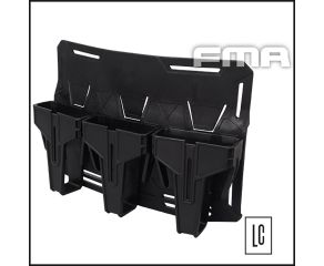 Porta Carregador Triplo Kangaroo PColete Modular - Black - FMA-Loja-da-Carabina