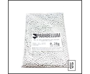 Esferas-Plásticas-BBs-Parabellum-0,28g-2500-Unidades-Loja-da-Carabina