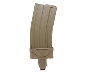 Magazine Airsoft King Arms Mid Cap M4 Tan 120 BB's + Luva de Saque Rápido