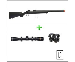 Rifle Airsoft Sniper CM701B - 6mm - Cyma - 6mm - Well + Luneta 4x32 Rossi-Loja-da-Carabina 