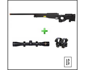 Rifle Airsoft Sniper MB-08A - 6mm - Well + Luneta 4x32 Rossi