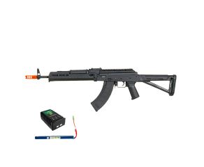 Airsoft AK Tactical CM077 Full Metal Cyma 6mm Bateria 11,1v Carregador