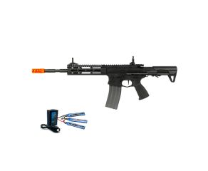 Airsoft G&G Raider L 2.0 CM16 com Bateria Lipo 11,1v e Carregador