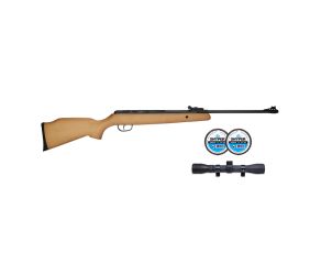 Carabina de Pressão Crosman Optimus 5.5mm com Luneta 4x32GA e Chumbos