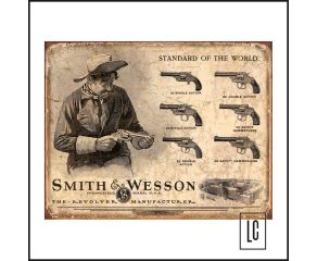 Placa Decorativa Smith & Wesson - Mostly Signs