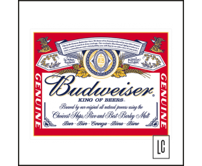 Placa Decorativa Budweiser II - Mostly Signs