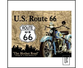 Placa Decorativa Us Route 66 Mother - Mostly Signs