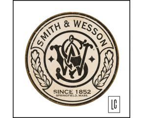 Placa Decorativa Smith & Wesson logo - Mostly Signs