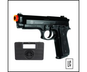 Pistola Airsoft PT92 - 6mm + Maleta P/Transporte